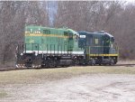 Ohio South Central Railroad (OCSR) 104 & 4537